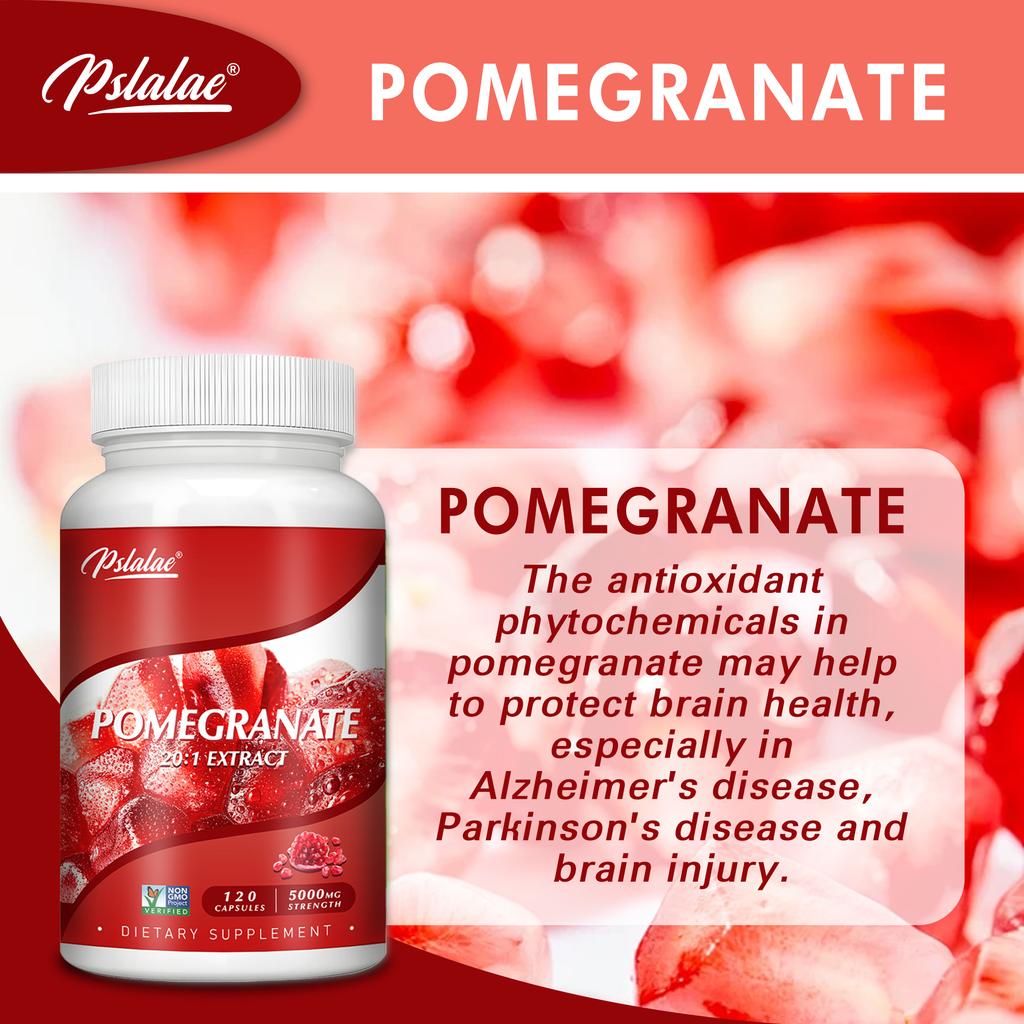 Pslalae Integratore alimentare, contenente 20:1 estratto di melograno altamente concentrato, nutrimento antiossidante naturale