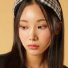 KOLEAT Bandana Preppy Check Hairband Headband [BLACK]