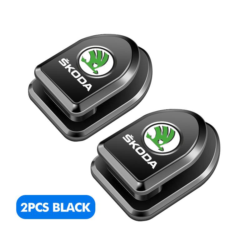 FFRP2 For Skoda Car Hook Organizer Storage Hanger USB Cable Headphone Key Storage Adhesive Hooks Fabia Kamiq Superb Scala Enyaq-iV MK3