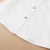 Boys Shirt White Cotton Long Sleeve Clothes for Toddler Boys Casual Top for Kids Aged 2-6 School Children