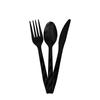 CICIMINI Solid Color Tableware Knives Forks and Spoons Red Pink Purple  Black Green Yellow Wedding Birthday Disposable Tableware