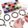 1set/box Acrylic Halloween Alloy Accessory Set DIY Necklace Bracelet Earrings Jewelry Making