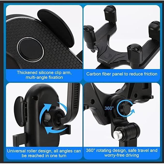 Phone Holder - RNCYN - Rearview Mirror - 360° Rotation - Retractable - Compatible 4.5-7 Inches