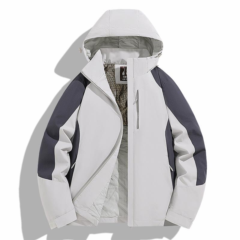 

Мужская хлопковая куртка Graphene Thermal: Ветрозащитный, магнитный дизайн с цветовыми блоками для пар на осень/зиму. XXL