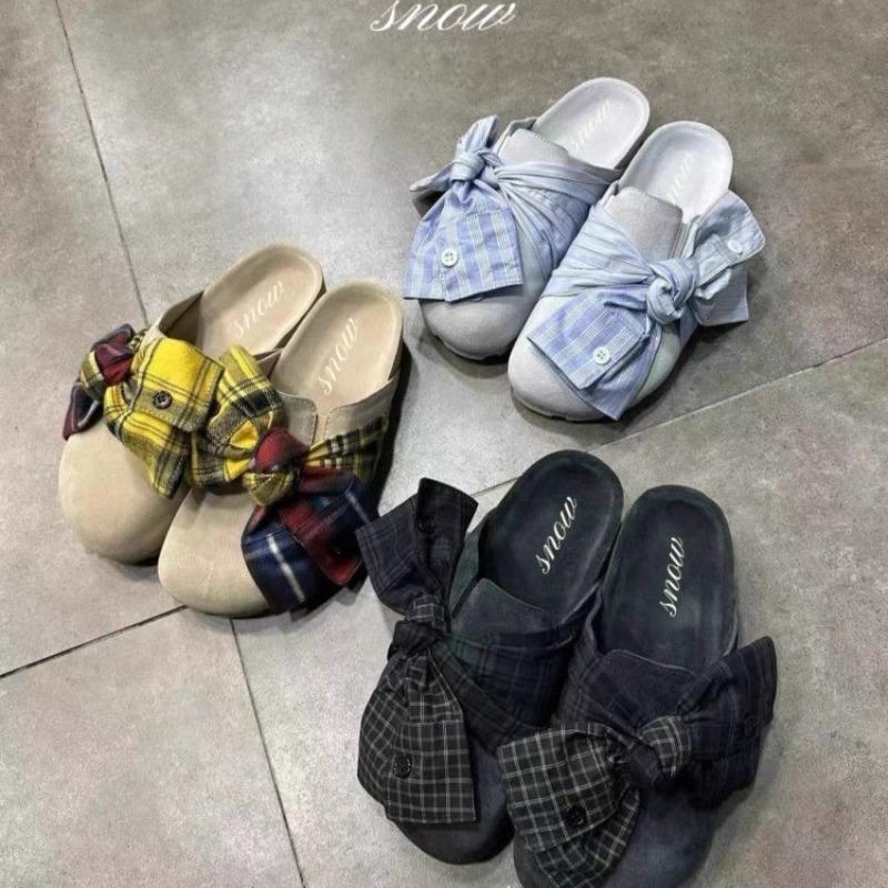 Fashion Women's Slippers 2025 Summer New Style, Wearing on One Foot with A Frosted Toe Cap, Half Slippers