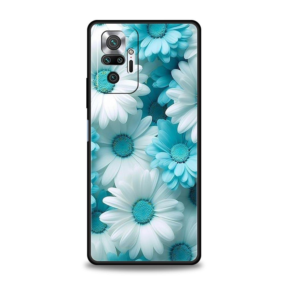 Beauty Flowers Leaves Phone Case For Xiaomi Redmi Note 14 13 12 5G 9S 9 10 11 Pro Plus 9T 14C 13C 12C 10C 9C 9A Soft Cover