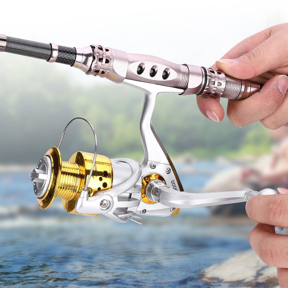1000 7000 Saltwater Ice Fishing Spinning Reel Sea 5.5:1 Line Wheel Plastic Head(yellow SA1000)