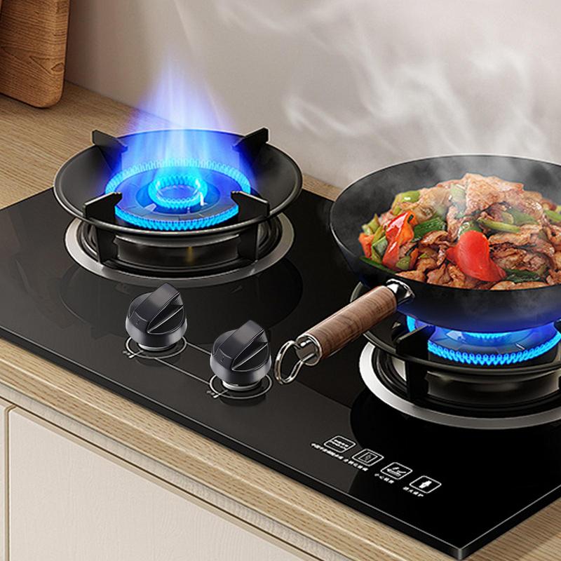 Stove Control Knobs 4PCS Kitchen Burner Replace Thermostat Stove Knob Stove Button Easy To Install Ideal For Restaurant Kitchens
