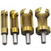 2/3/4PCS Wood Tool Drill Bits Plug Cutter Drill Bits High Carbon Steel Titanium Coated Cork Drill Hand Tools Cork Spike Hole Saw