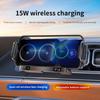 360 Rotation Magnetic Car Mount Wireless 15W Fast Charging Foldable Design Universal With Auto Clamping For Smartphones