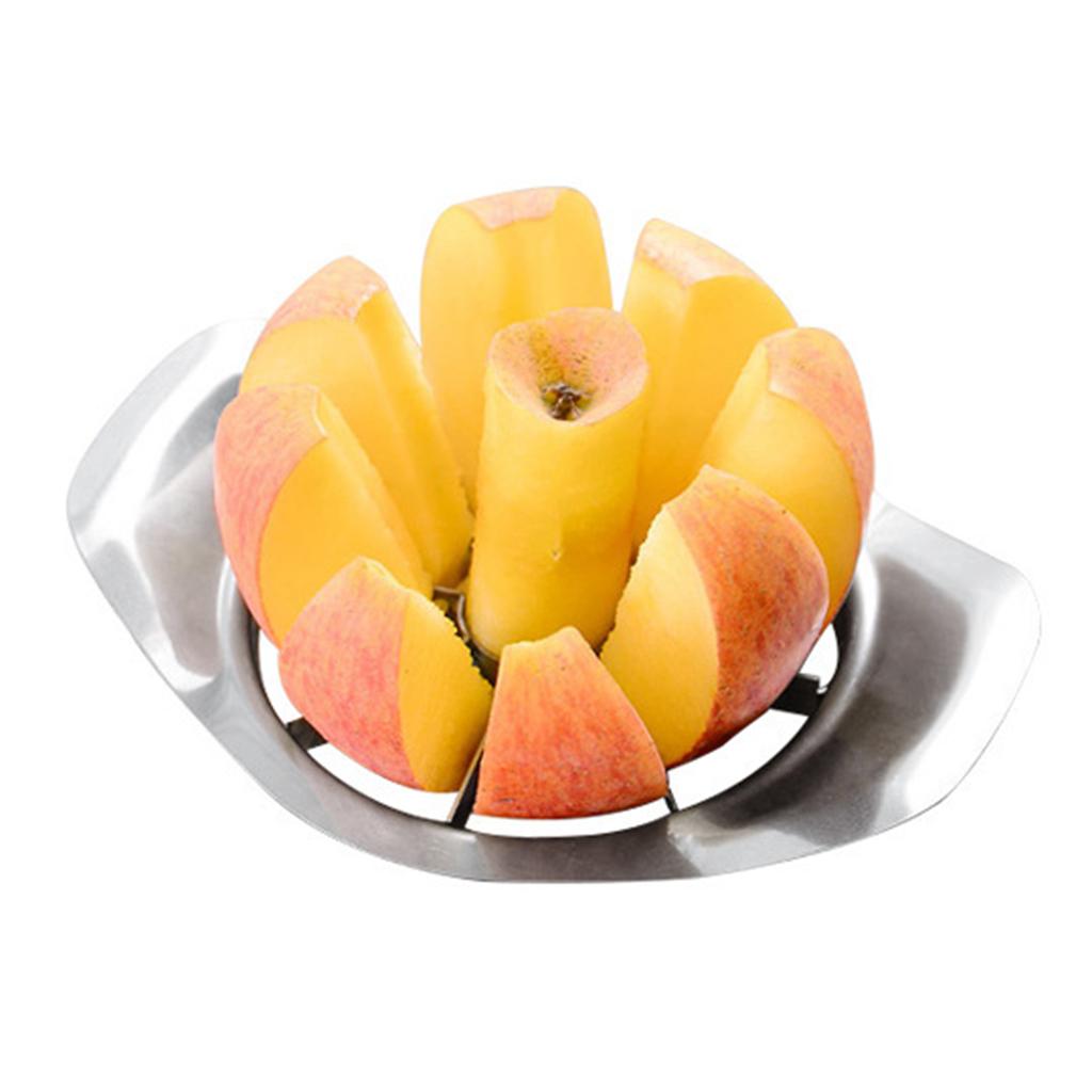 Stainless Steel Corer Slicers For Apples Sturdy Effortless Cutting Fruit Tool For Home Kitchen