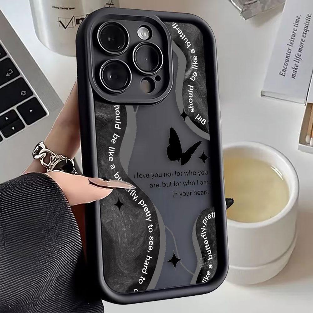 Luxury Butterfly Roses Phone Case For Xiaomi 15 15T 17 14 14T 8 11 12 12T 13 PRO MAX LITE 5GNE TPU Case DIY Shell Cover Funda