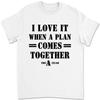 A-Team I Love It When A Plan Comes Together Hannibal Slogan Quote T-shirt ZPZR
