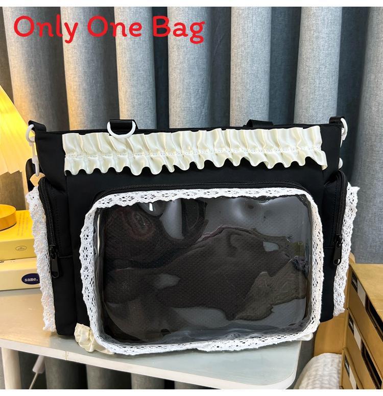 Nylon Crossbody Bag With Zipper Pocket For Daily Use