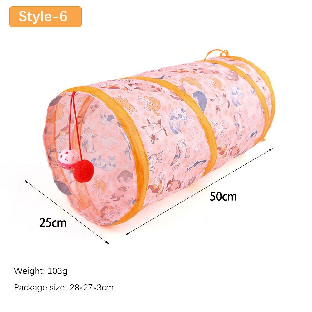 

Складне котяче гніздо Поліестер+Сталевий дріт Домашня тварина Веселощі Гра Іграшка Веселий котячий тунель Труба Кіт Style-6