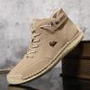 Fashion Men's Casual Shoes High Quality Cowhide Ankle Boots Fashion Handmade Leather Boots High-Top Sneakers for Men Zapatillas Hombre