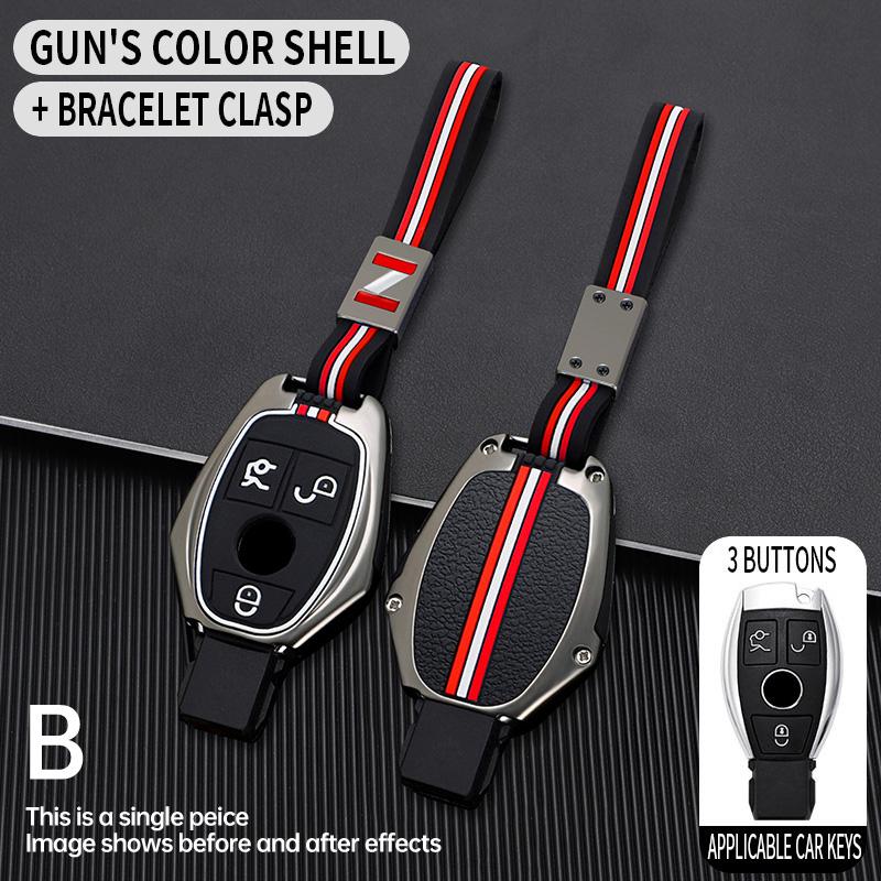 Car Key Case Cover Protective Shell Fob for Mercedes Benz A B C E Class GLS GLA GLK GLC CLS CLA AMG W204 W205 W212 W463 W176