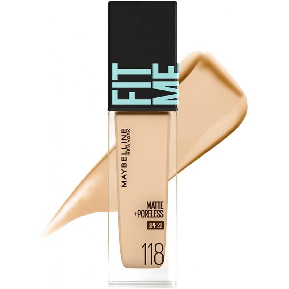 Maybelline Maybelline Тональная основа Fit Me Жидкая тональная основа R 118 2 Один товар 118 Светлая кожа цвет Желтый
