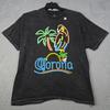Corona BEER NEON SHIRT MENS Extra Large XL BLACK Tie Dye Parrot CERVEZA NWT
