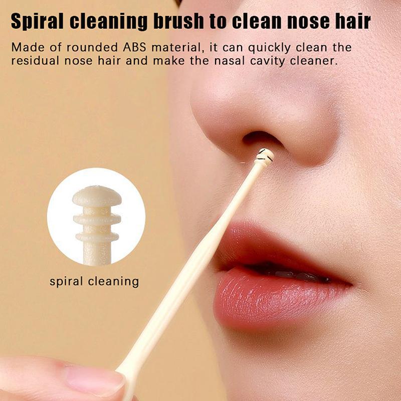

10 шт. удалитель волос в носу 360 вращающиеся назальные машинки для стрижки триммер для волос в носу для женщин мужчин ручной двусторонний триммер для волос в носу