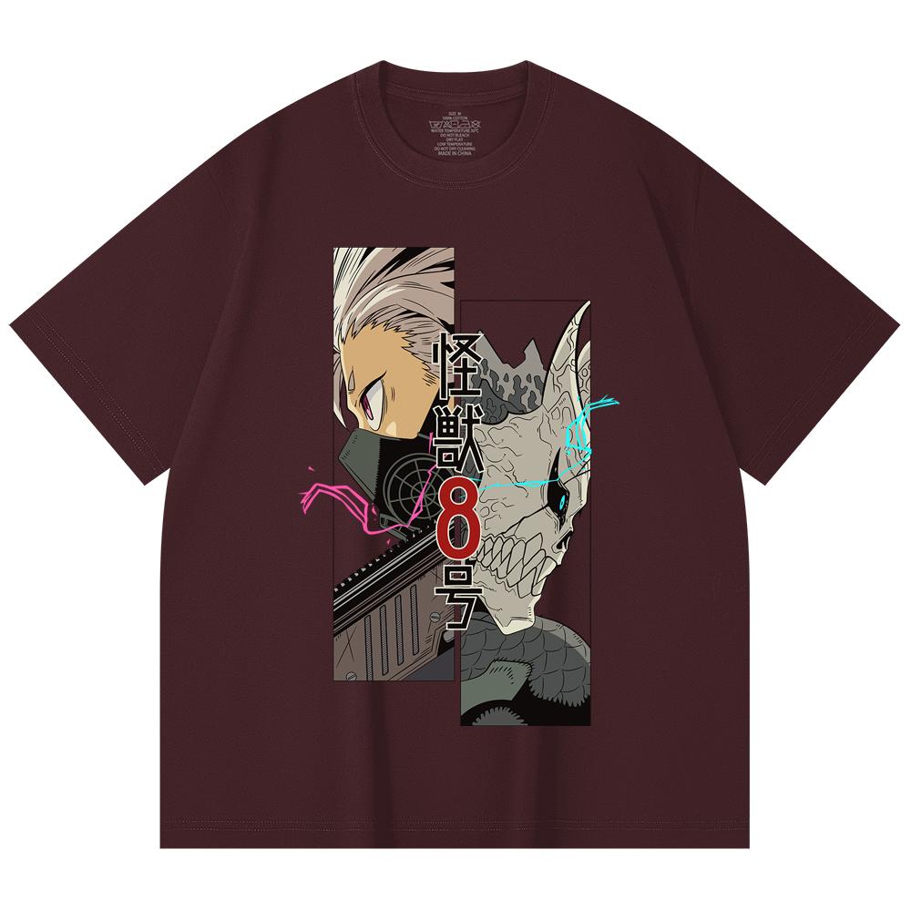

230 Gsm 100% Cotton Kaiju No 8 V17 Print Unisex Heavy Cotton T Shirt 2XL