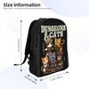 Dungeon Dragon Cats  Backpack for Men Women Cool High School Business Daypack Laptop Computer Canvas Bags Gift