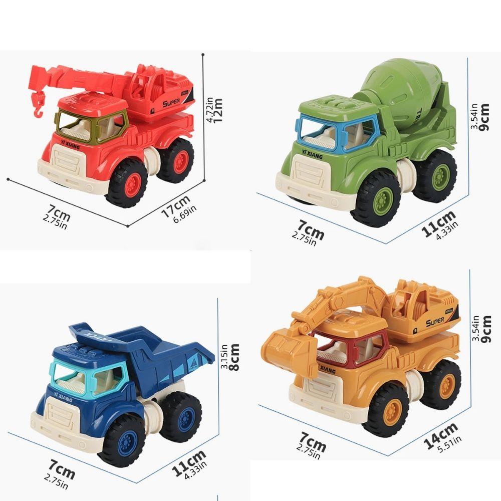 Inertial Driving Construction Trucks Multipurpose Function Excavator Toy Inertia Car Toy  Kids Play