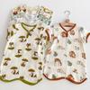 2025 Summer Pure Cotton Baby Sleep Robe: Class A Short Sleeve Gauze Pajamas