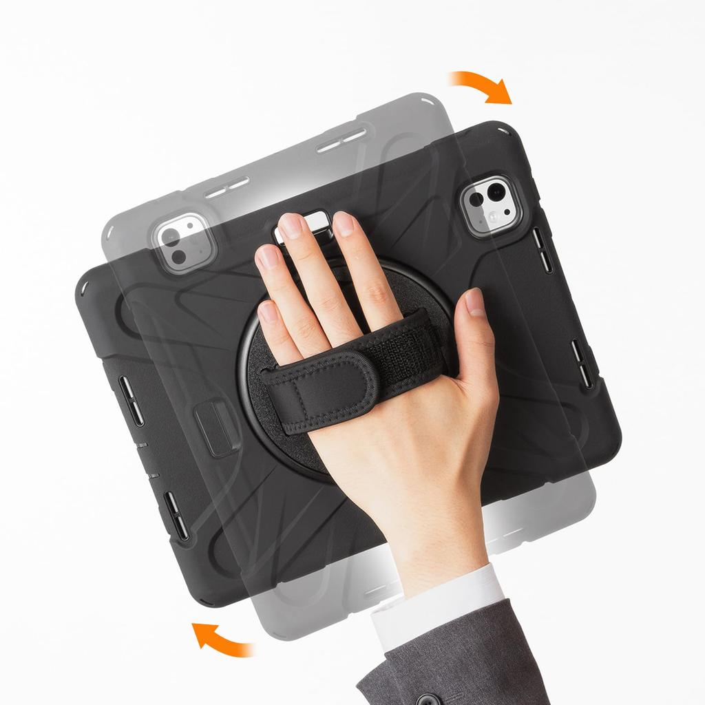 SANWA SUPPLY Shockproof Case for iPad Pro PDA-IPAD1717BK3 11-inch (M4/2024)