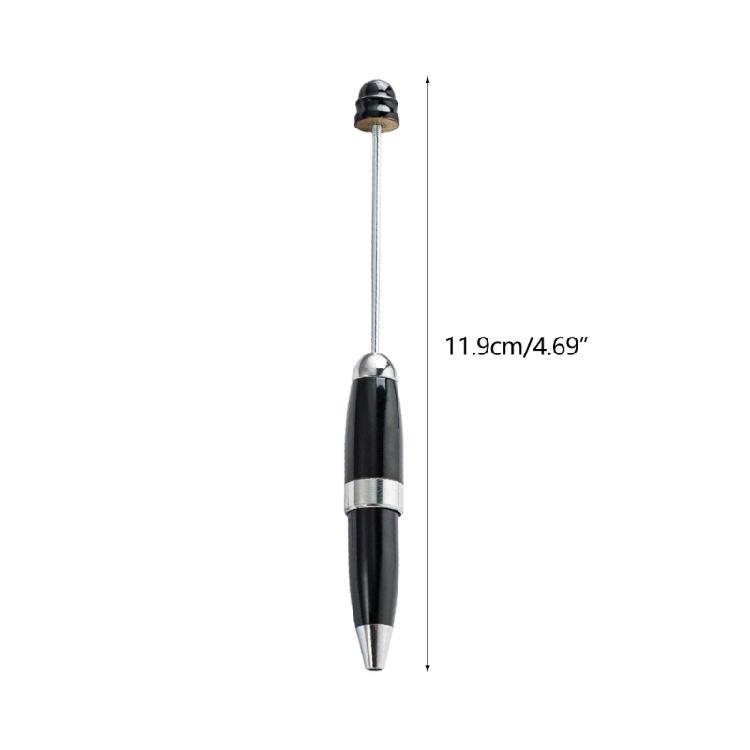 6x 1.0mm Writing Pen Beadable Ballpoint Pen Creative DIY Beaded Pen for Student