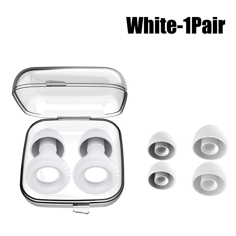 Silicone Noise Earplugs for Swimming Sleep Noise Cancel Reduction-Soundproof Reduce Disturbances -Quality Loop Earplugs Supplies