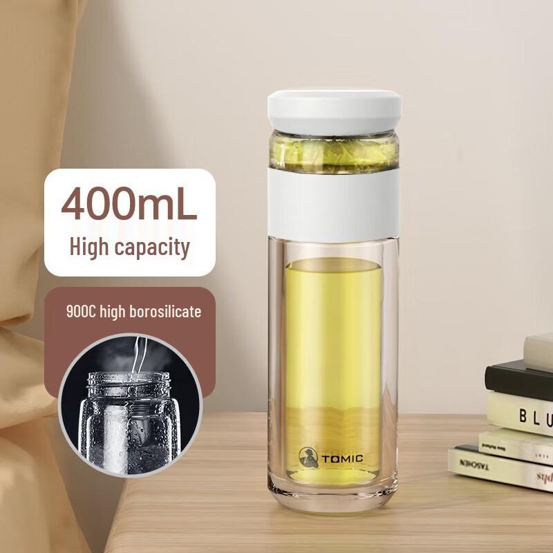 Temake Double-Layer Tea Infuser Glass Cup