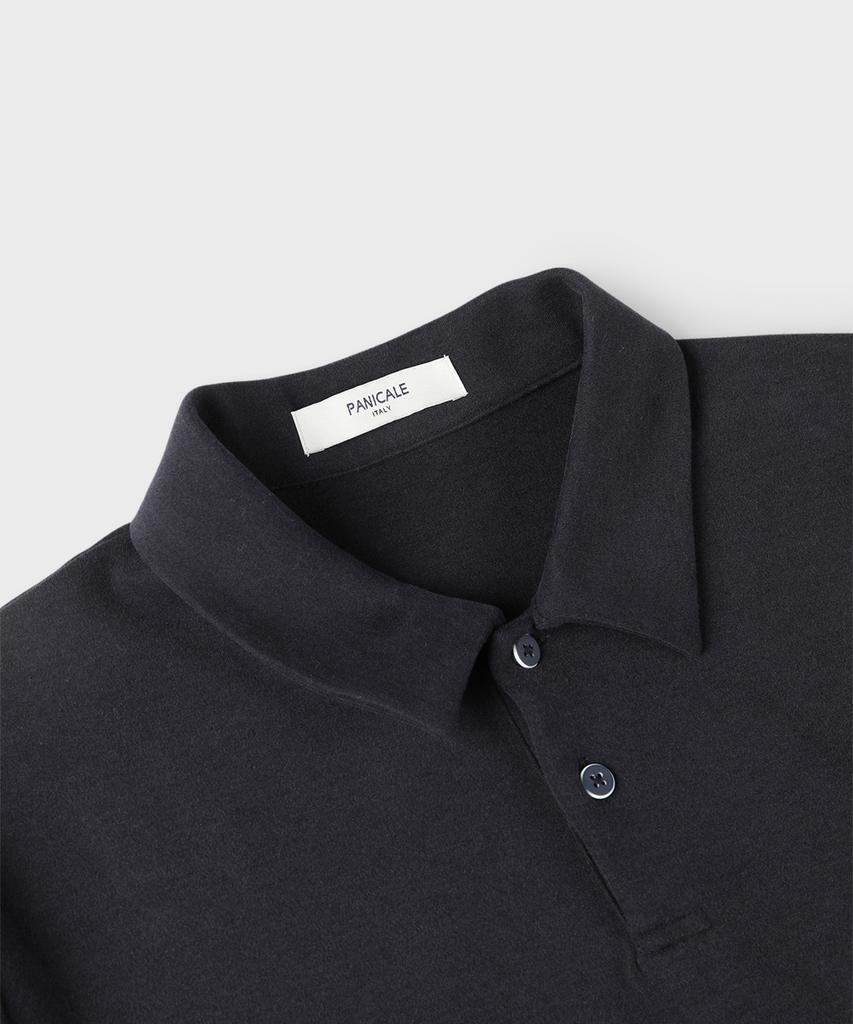 PANICALE Navy Soft P-Logo Polo Shirt