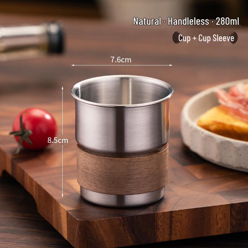 Huilingyang Outdoor Stainless Steel Coffee Mug with Folding Handle