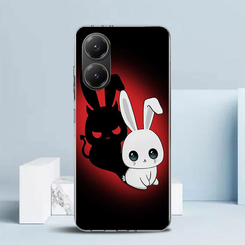 Angel Wings Devil Bad Soft Cover for Xiaomi Poco F7 Ultra X7 X6 X5 Pro M7 Phone Case Redmi 15 15C 13 13C 12 12C 10 10C Print She