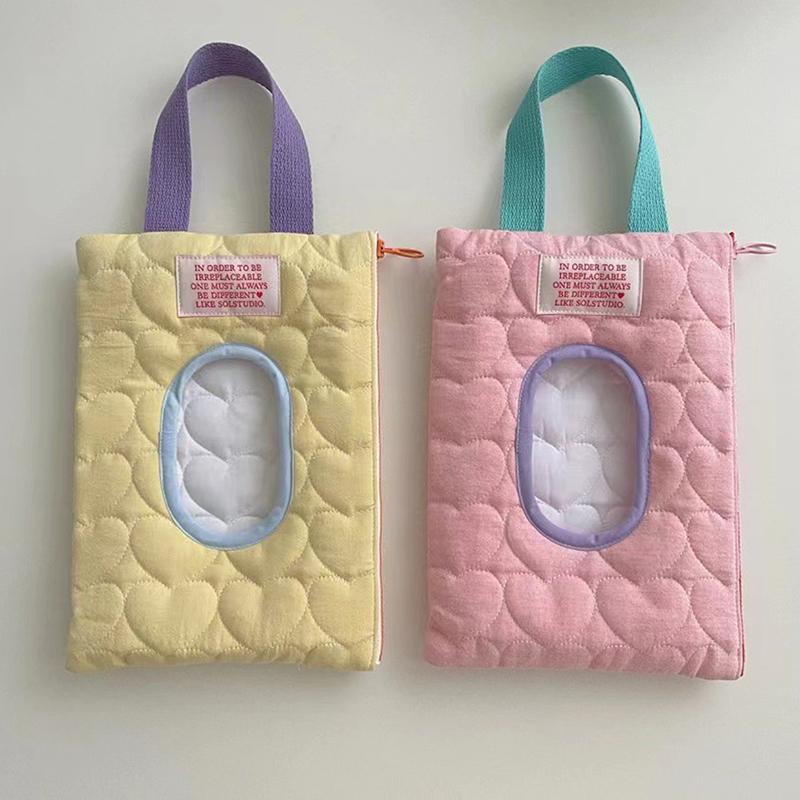 Color Portable Wipes Holder Case Cotton Baby Wet Wipe Pouch Reusable Refillable Cosmetic Pouch Useful Tissue Box