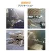Drill Brush, Hex Shank Screw Cleaning, Polishing, Rust Removal, Bore Brush, Wire Brush, Cleaning Brush, Set of 6 (Steel Wire, Silver)