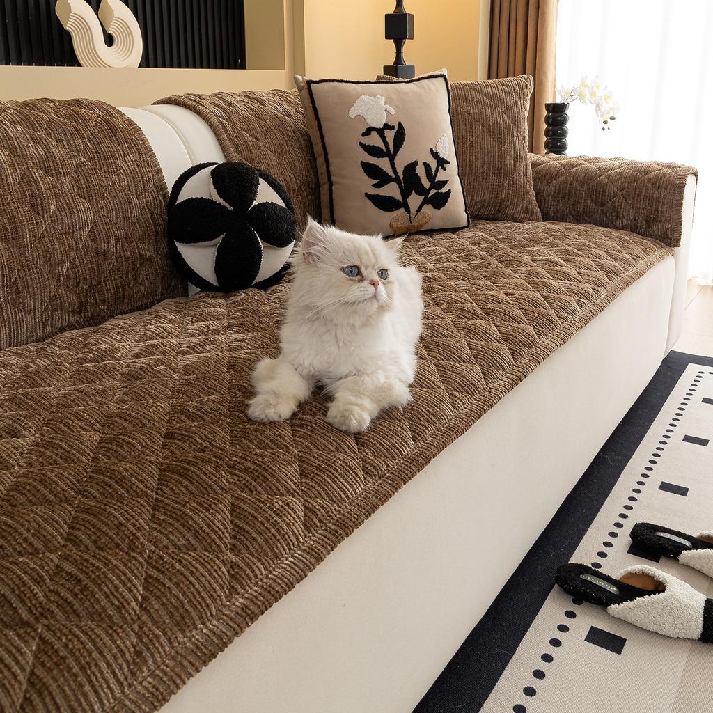 Retro Style High Weight Sofa Cover Cloth One-Piece Anti Slip Cushion Durable Wear-Resistant Breathable Suitable For All Seasons
