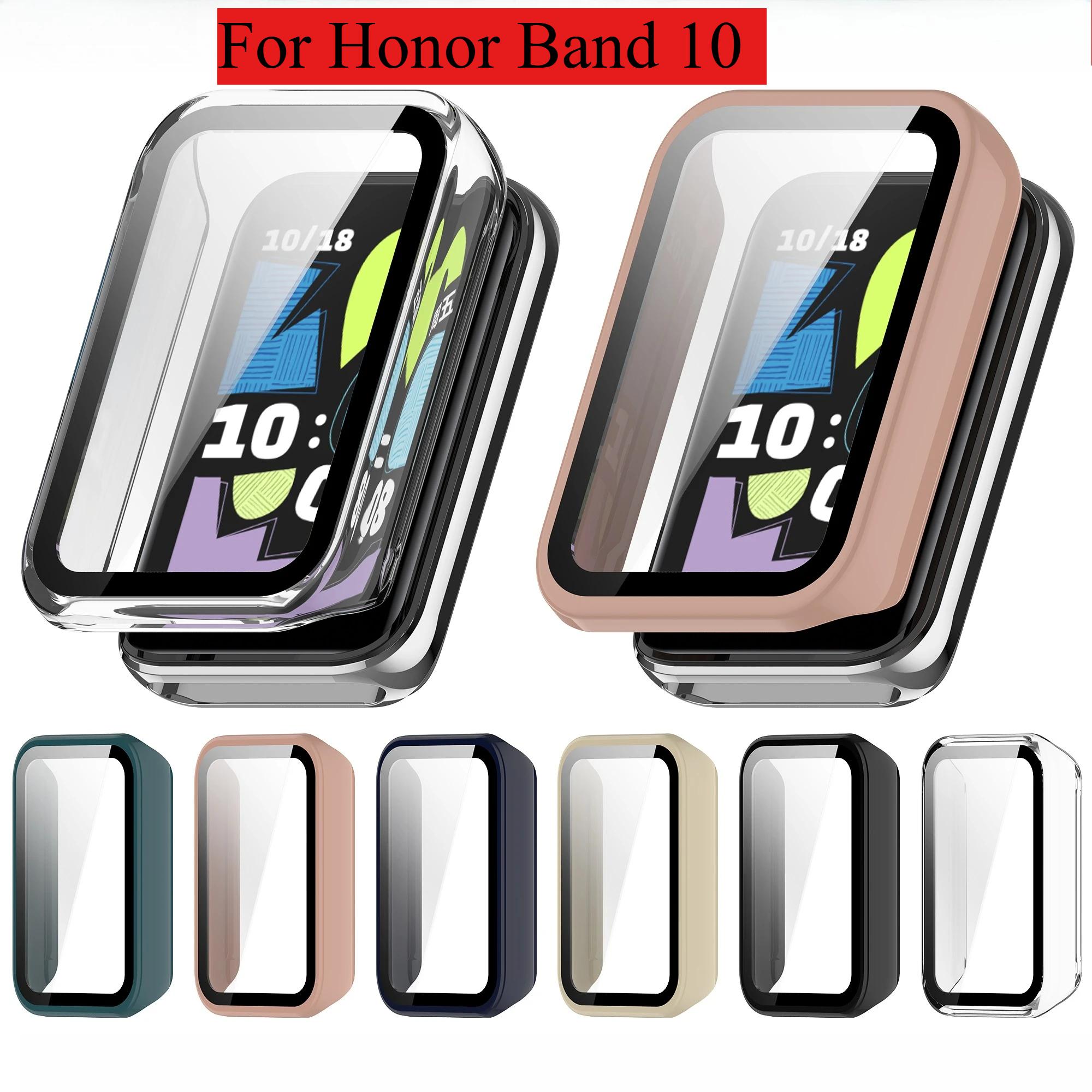 

PC Case Film Integrated Case Suitable for Honor Band 10 Smartwatch Accessories Protective Case For Honor band 10 прозорий