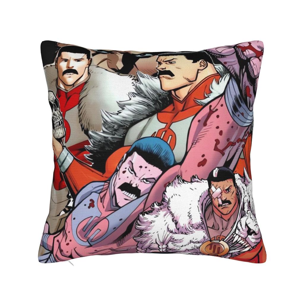 Funny Invincible Expressions Pillow Case Novelty Pillow Cover Soft Pillowcases For Sofa Home Decoration