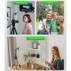 Rotatable Camera Phone Holder Cold Shoe Mount 1/4 Threaded Base For Smartphones Double Joint Adjustment System