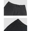 Menseye Men's Casual Pants, Men's Elastic Ribbed Tapered Striped Thickened Warm Autumn and Winter Design, Korean Style