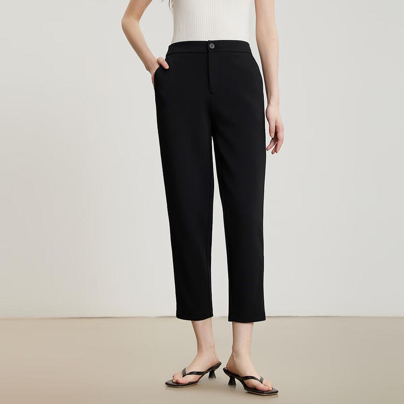 Ge Jin Women's Elegant Commuter Straight Cropped Pants