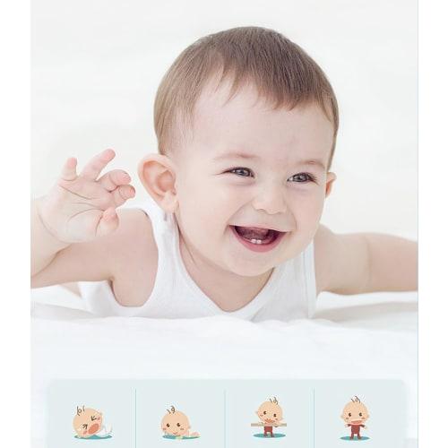 Two-Piece U-Shaped Toothbrush Set In Two Colors, Manual Toddler Toothbrush for Kids Ages 2-12, 360× Oval Cleaning, Soft Silica Gel Brush Head, Portabl