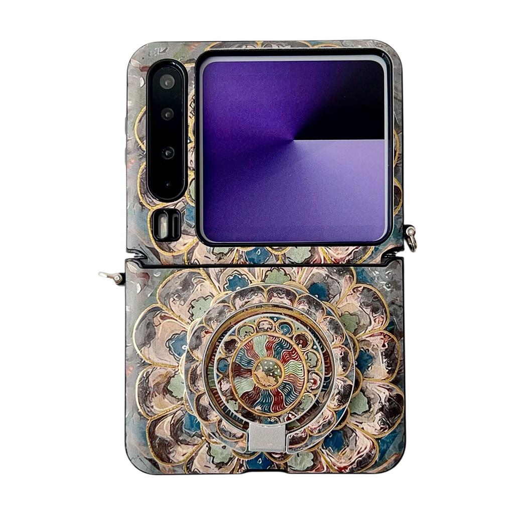 Suitable for Huawei PuraX Folding Magnetic Shaft Side Hanging Samsung ZFlip7 Personalized MIXflip Bracket Mobile Phone Case