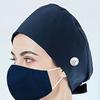 Working Hat for Women Man Solid Color Scrub Caps Doctor Hat Nurse Hat Adjustable Surgical Caps Beauty Salon Working Hat