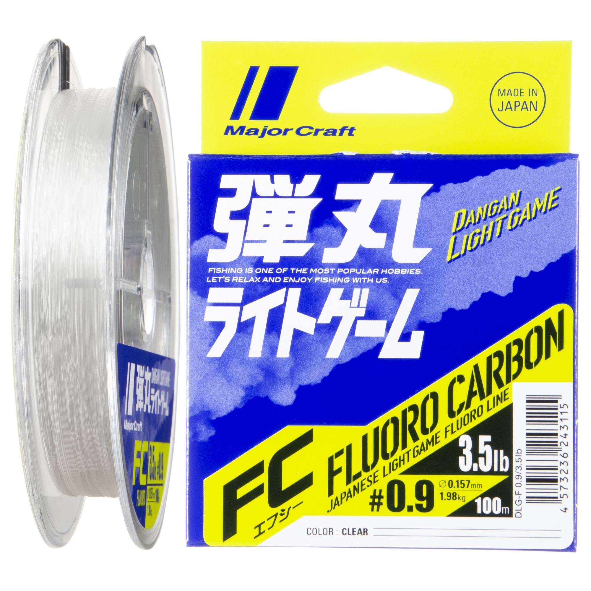 

Major Craft DLG-F 0.93.5lb Леска для грузила, Пуля Флюоролайт Игра