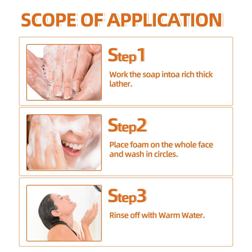 100g Turmeric Face Soap Facial Repair Gentle Cleansing Blemish Reduction Smoothing Fine Lines Cleansing Soap