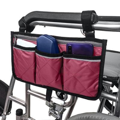 Sedia a Rotelle Scooter Elettrico Bracciolo Borsa Laterale Portaoggetti Borsa Portaoggetti Bracciolo Sedile