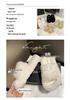 2024 Trendy Korean-Style Curly Fluffy Fur Slippers for Women - Comfortable One-Strap Design